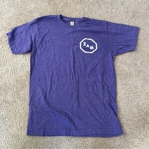 Sigma Alpha Mu Fraternity Purple Graphic T-Shirt Medium